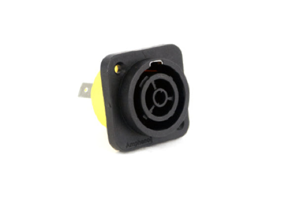 HPT-3-FDW Female/Outlet PanelMount withoutTerminal divider. Comparable part no: NAC3FPX-WOT-TOP, HBLFP