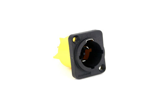 HPT-3-MD Male/Inlet PanelMount - Spade LugTermination. Comparable part no: NAC3MPX-TOP, HBLMPD