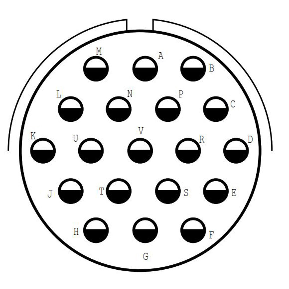 D38999/24FJ19SC Jam Nut Receptacle