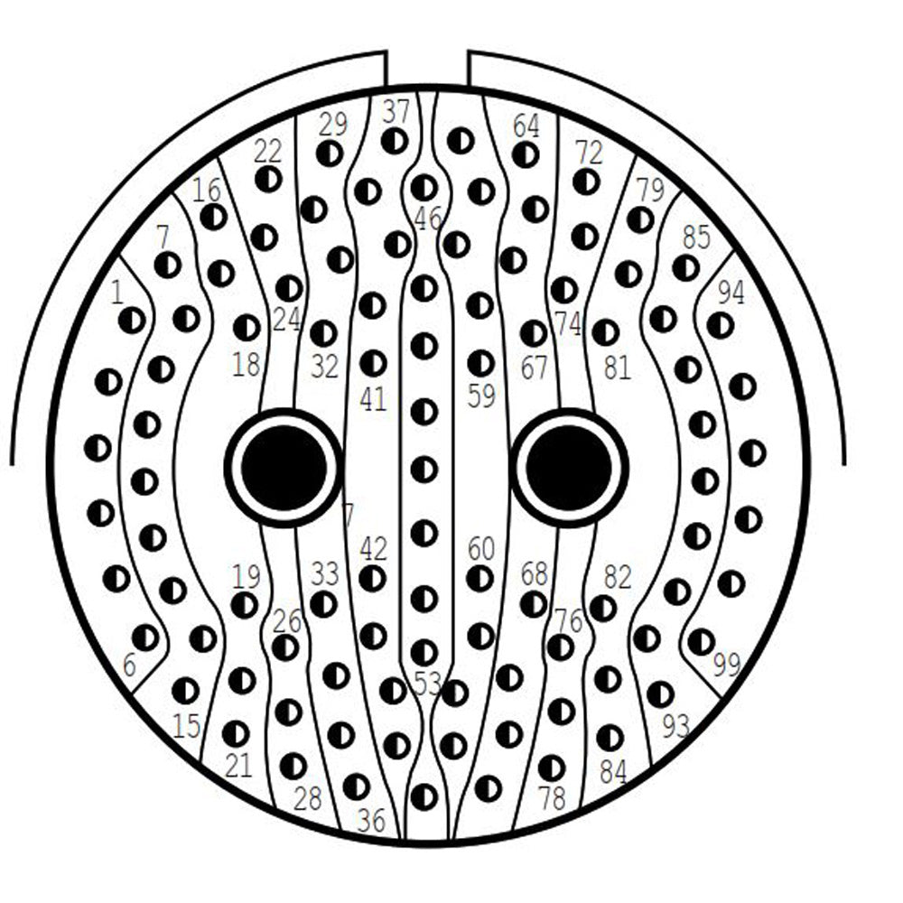 D38999/20FJ7SA Square Flange Receptacle