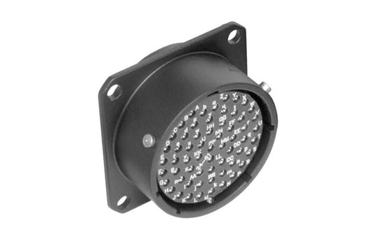 MP-6212-61S 61 Pole Heavy Duty ChassisMount, Female, PG Cable Gland, Black Finish. Gold Plated Solder Contacts Included