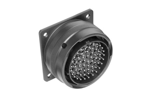 MP-6256-61P 61 Pole Heavy Duty ChassisMount,Male, Black Finish. Gold Plated Solder Contacts Included