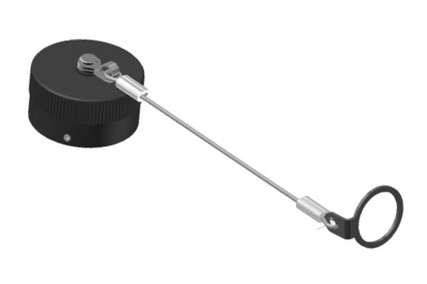 MP-738-39L Dust Cap forMP-6211 Series 39 Pin Connectors with RingTether