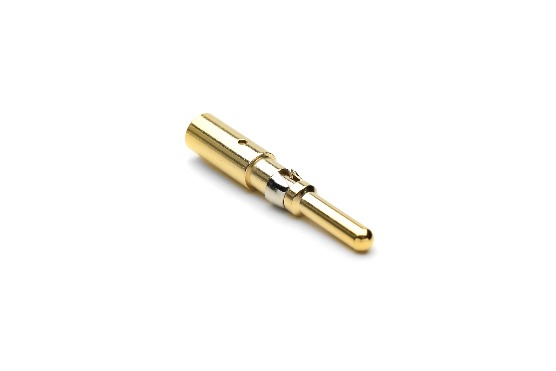 Pin Flash MP10B23F Pin contact, 2.5mm, machined, gold flash plating over nickel ...
