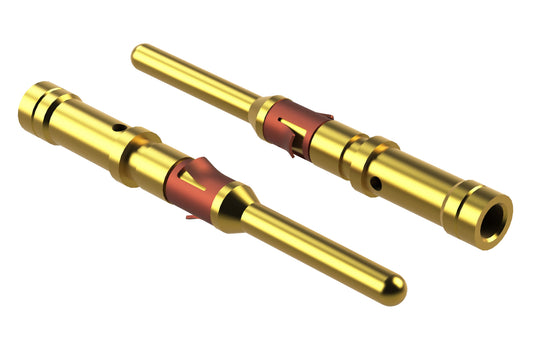 MP16M23F Pin Contact, Machined, Gold Flash, Wire Range .75-1.5mm², 18-16 AWG