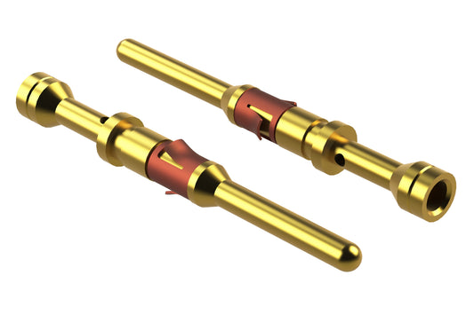 MP24M23F Pin Contact, Machined, Gold Flash, Wire Range .14-.25mm², 24-26 AWG