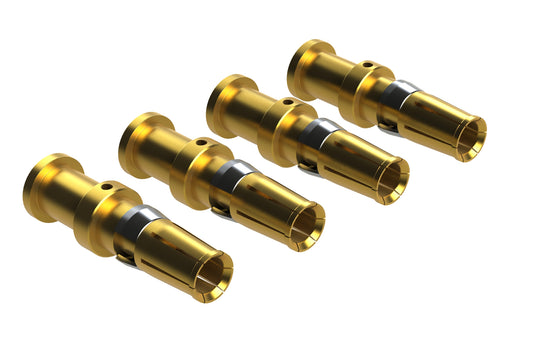 MS10A23F Socket Contact, Gold Flash, Machined, 12-10 AWG