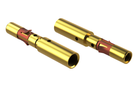 MS14M23G15 Socket Contact, Machined, Gold 15µ", Wire Range 2.0-2.5mm², 14 AWG
