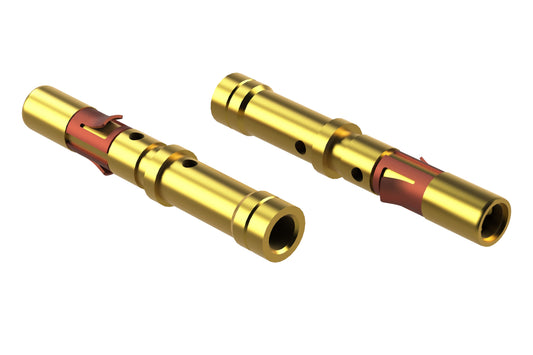 MS16M23F Socket Contact, Machined, Gold Flash, Wire Range .75-1.5mm², 16-18 AWG