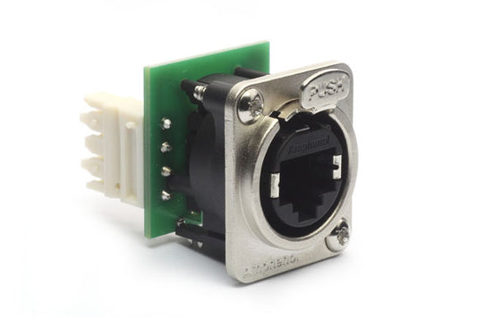 RJX8FD6110 XLRnet DTypeEthernet ChassisMount IDC 110TERMINALS CAT6, NICKEL FINISH, GOLD CONTACT