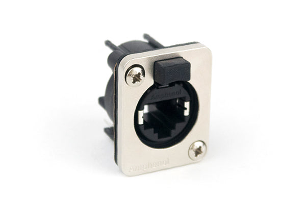 RJXS8FD5HB XLRnet DTypeEthernet ChassisMount, Horizontal PCB, CAT5E, Female, Bulk Packaging