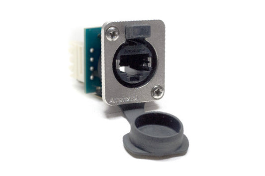 RJXS8FG5110 XLRnet DTypeEthernet ChassisMount, IDCTerminals (110Type), CAT5E, IP54, with Dust Cap