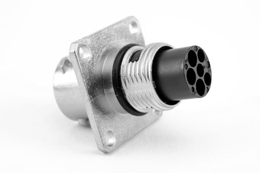 RT00103W3PNH Receptacle,  Square Flange,  6 (3+3) Position, Male, Shell Size 10, Standard Seal. Comparable part no. UT000103W3PH