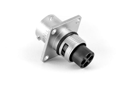 RT00104PNH Receptacle, Square Flange, 4 Position, Male, Shell Size 10 ...