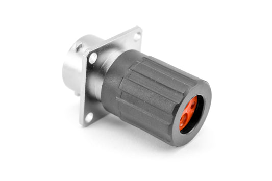 RT00122PNHEC Receptacle, Square Flange, 4 (2+2) Position, Male Shell Size 12