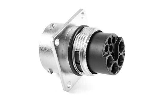 RT001609PNH Receptacle, Square Flange, 9 (4+5) Position, Male, Shell Size 16