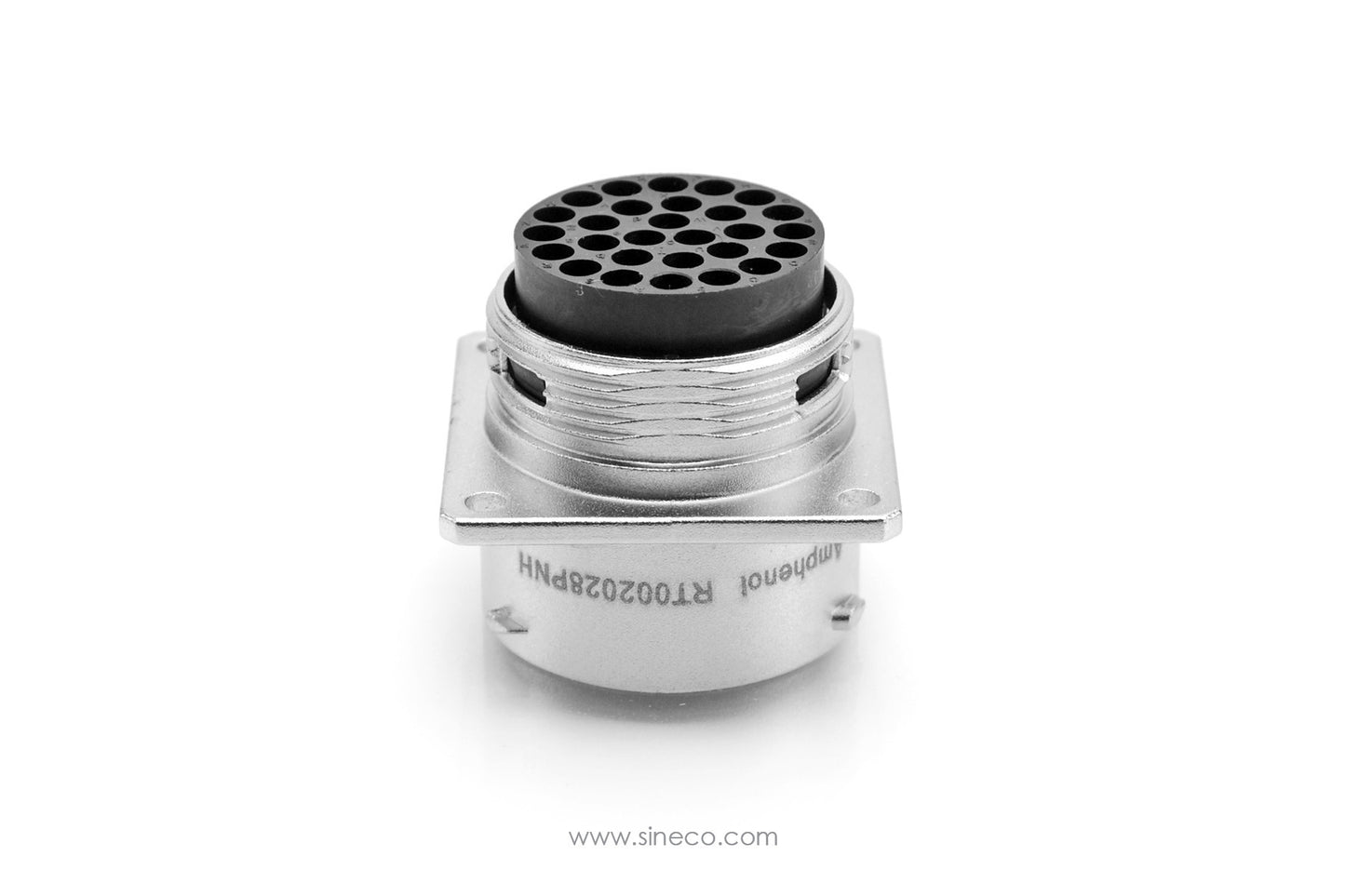RT002028PNH Receptacle, Square Flange, 28 Position, Male, Shell Size 20. Comparable part no. UT0020-28PH