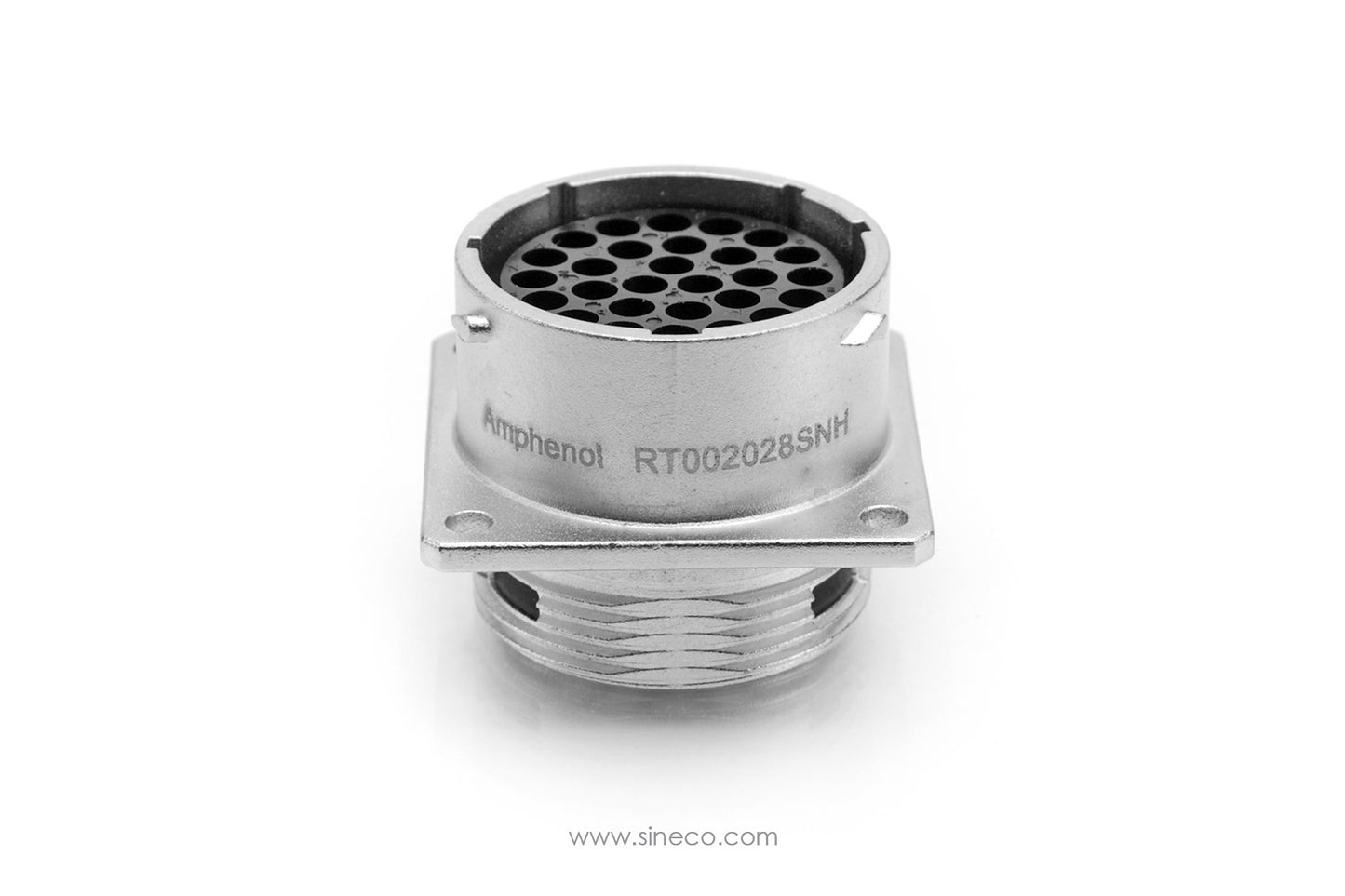 RT002028SNH Receptacle, Square Flange, 28 Position, Female, Shell Size 20. Comparable part no. UT0020-28SH