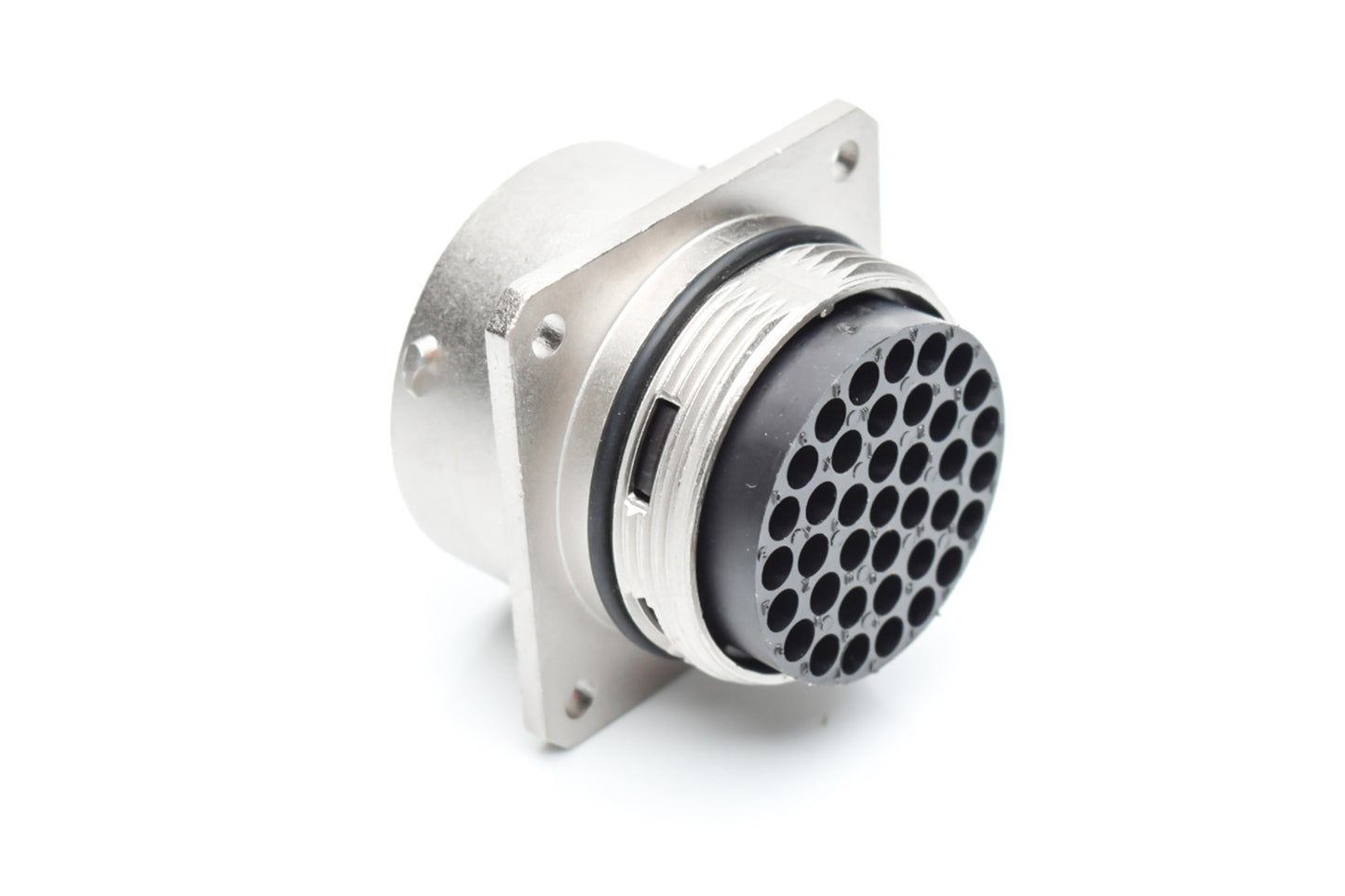 RT002235PNH03 Receptacle, Square Flange, 35 Position, Male, Shell Size 22, with Silicone Seal. Comparable part no. UT002235PH