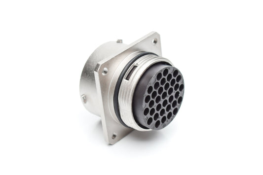 RT002238PNH03 Receptacle, Square Flange, 38 Position, Male, Shell Size 22, with Silicone Seal. Comparable part no. UT002238PH