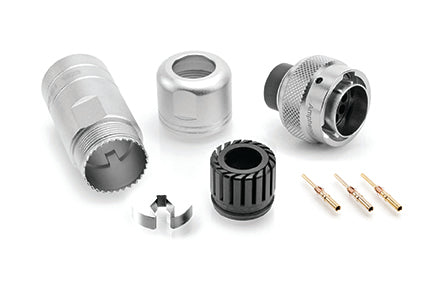 RT06123PNH-K Plug Kit, 3 Position, Male, Shell Size 12, with Machined Contacts