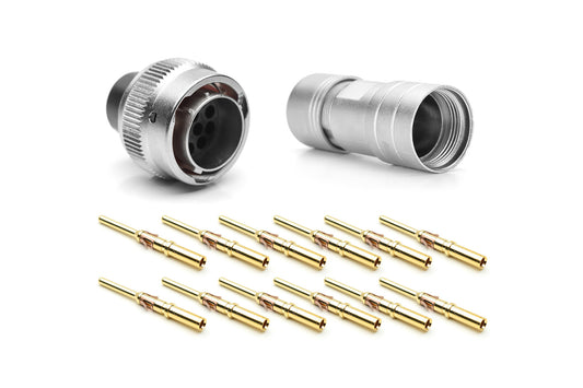 RT061412PNH03SS-K Plug Kit, 12 Position, Male, Shell Size 14, Silicone Seal, with Machined Contacts, IP69K