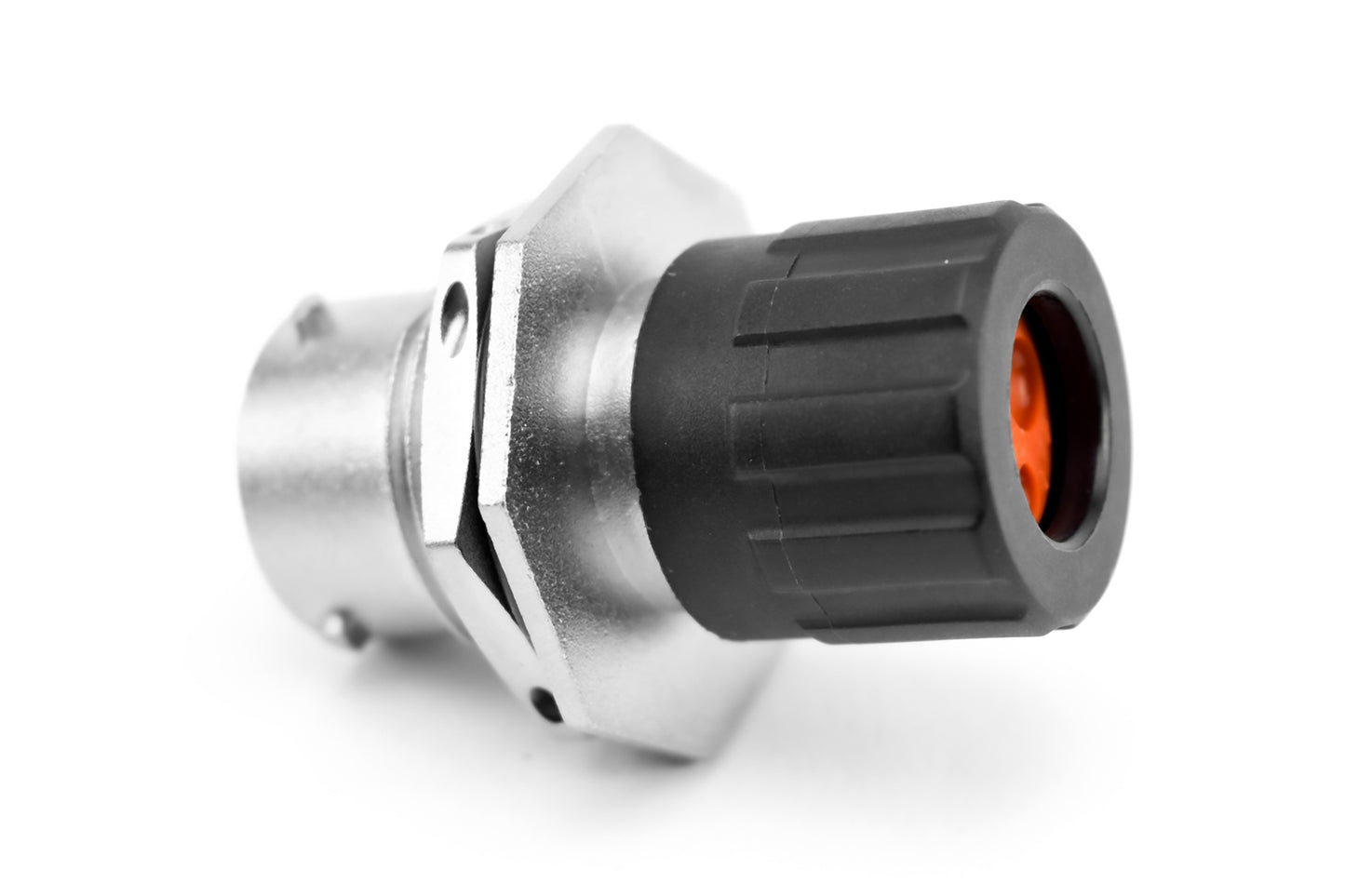 RT07128PNHEC Receptacle, Jam Nut, 8 Position, Male, Shell Size 12, and End Cap with Individual Wire Sealing