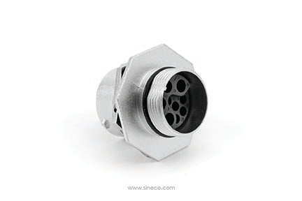 RT071609SNH Receptacle, Jam Nut, 9 (4+5) Position, Female, Shell Size 16