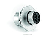 RT0W71210PNH03 Receptacle, Jam Nut, 10 Position, Male, Shell Size 12, with Silicone Seal. Comparable part no. UT0W71210PH