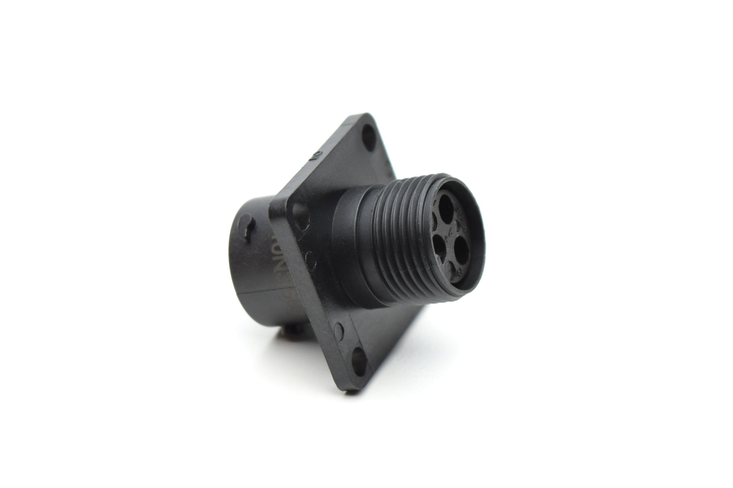 RTS010N3S03 Receptacle, Square Flange, 3 Position, Female, Shell Size 10, with Silicone Seal. Comparable part no. UTS0103S