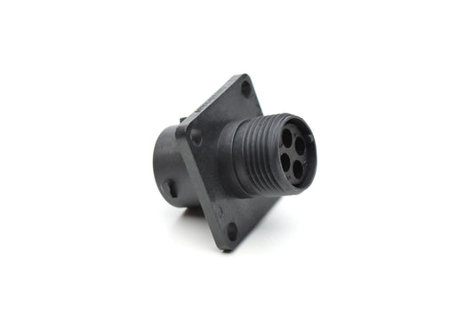RTS010N4S03 Receptacle, Square Flange, 4 Position, Female, Shell Size 10, Silicone Seal. Comparable part no. UTS0104S