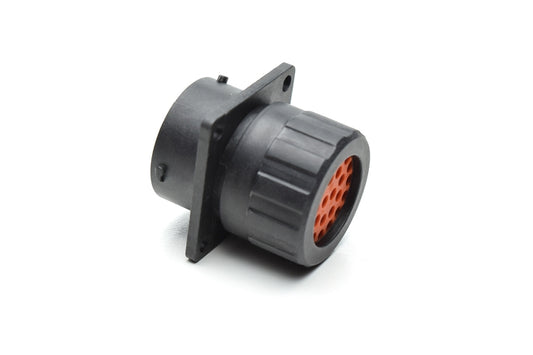 RTS016N26SHEC03 Receptacle, Square Flange, 4 Position, Female, Shell Size 16, Silicone Seal, and End Cap with Individual Wire Sealing