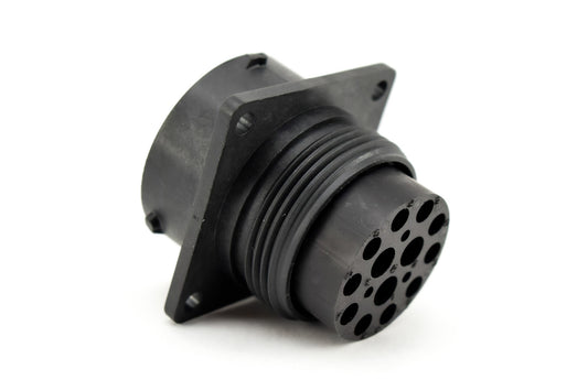 RTS018N103P Receptacle, Square Flange, 13 (10+3 COAX) Position, Male, Shell Size 18