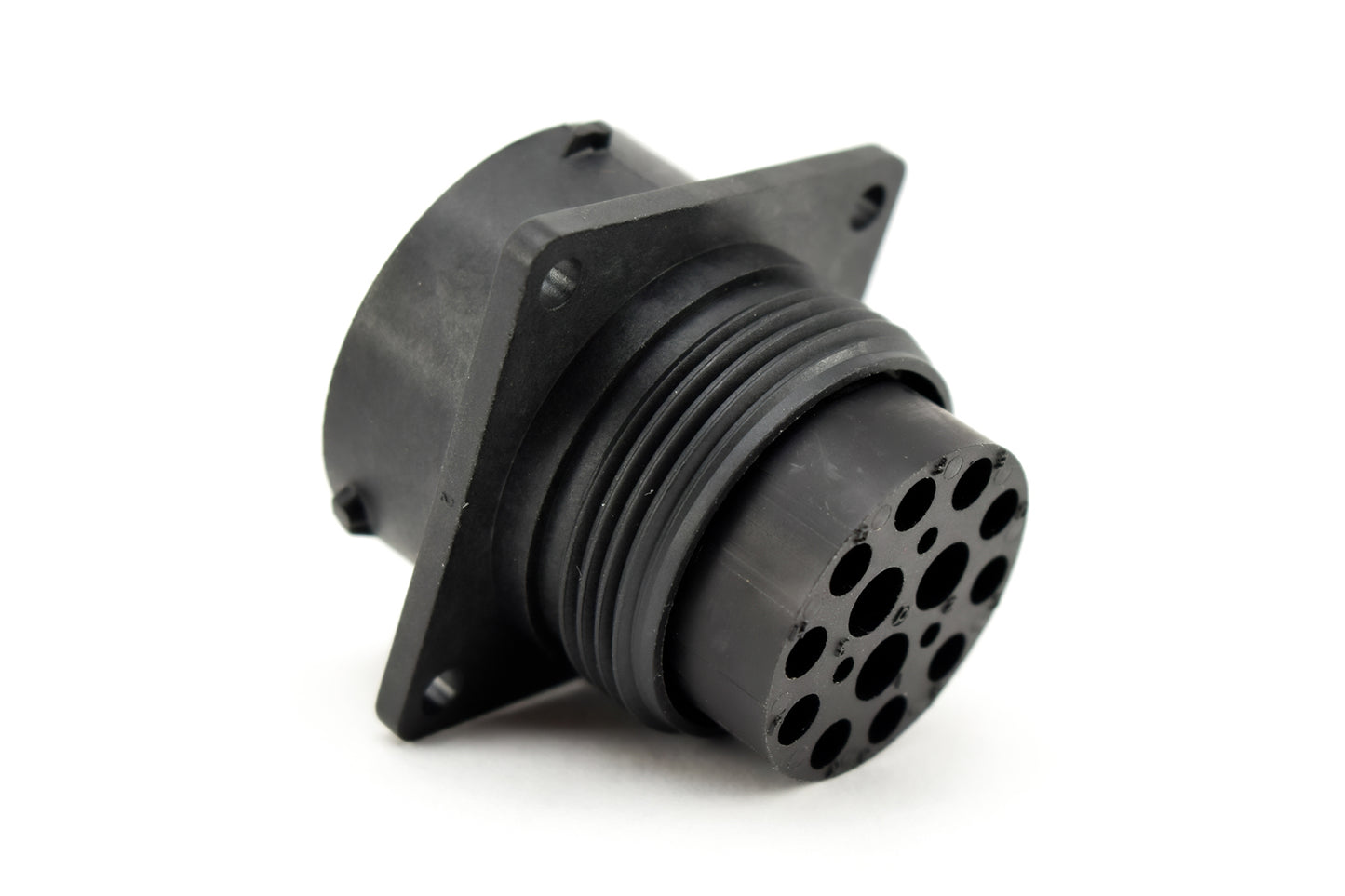 RTS018N103P03 Receptacle, Square Flange, 13 (10+3 COAX) Position, Male, Shell Size 18, with Silicone Seal