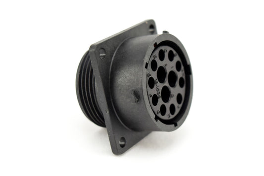 RTS018N103S Receptacle, Square Flange, 13 (10+3 COAX) Position, Female, Shell Size 18