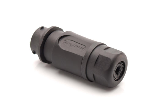 RTS1BS14N3P03 Receptacle, Inline, 3 Position, Male, Shell Size 14, with Silicone Seal. Comparable part no. UTS1JC142G1P