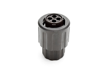 RTS6BS10N4SHEC03 Plug, 4 Position, Female, Shell Size 10, Silicone Seal, and End Cap with Individual Wire Sealing. Comparable part no. UTS6GN104S