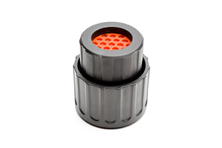 RTS6BS14N19SHEC03 Plug, 19 Position, Female, Shell Size 14, Silicone Seal, and End Cap with Individual Wire Sealing. Comparable part no. UTS6GN1419S