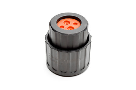 RTS6BS14N2SHEC03 Plug, 4 (2+2) Position, Female, Shell Size 14, Silicone Seal, and End Cap with Individual Wire Sealing