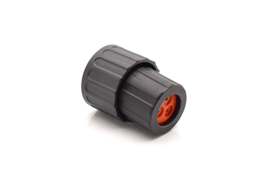 RTS6BS14N3PHEC03 Plug, 3 Position, Male, Shell Size 14, Silicone Seal, and End Cap with Individual Wire Sealing. Comparable part no. UTS6GN142G1P