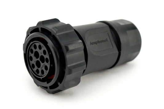 RTS6BS18N103S03-TW Plug, 13 (10+3 Coax) Position, Female, Shell Size 18, Silicone Seal, with Heavy-Duty Coupling Nut