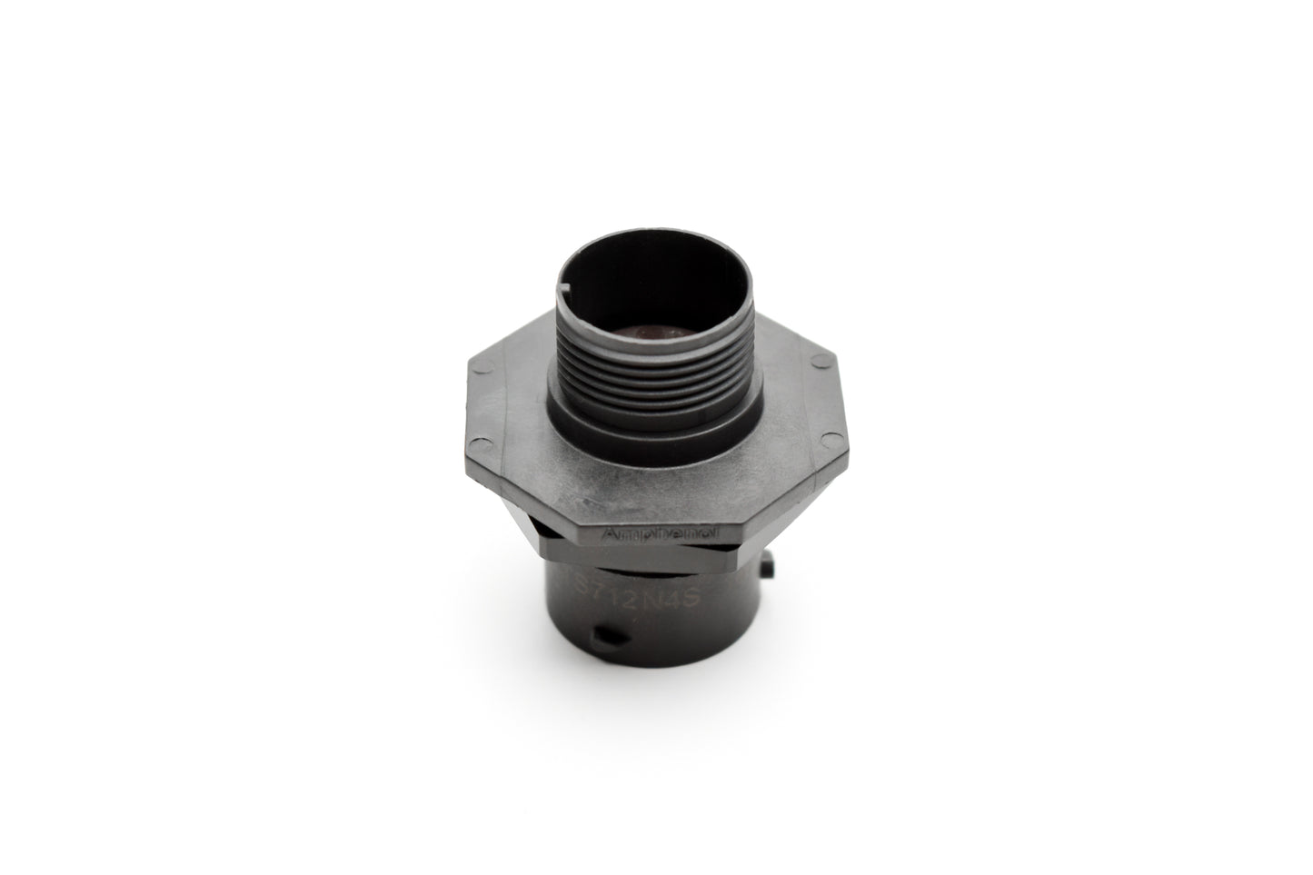 RTS712N4S03 Receptacle, Jam Nut, 4 Position, Female, Shell Size 12, with Silicone Seal. Comparable part no. UTS7124S