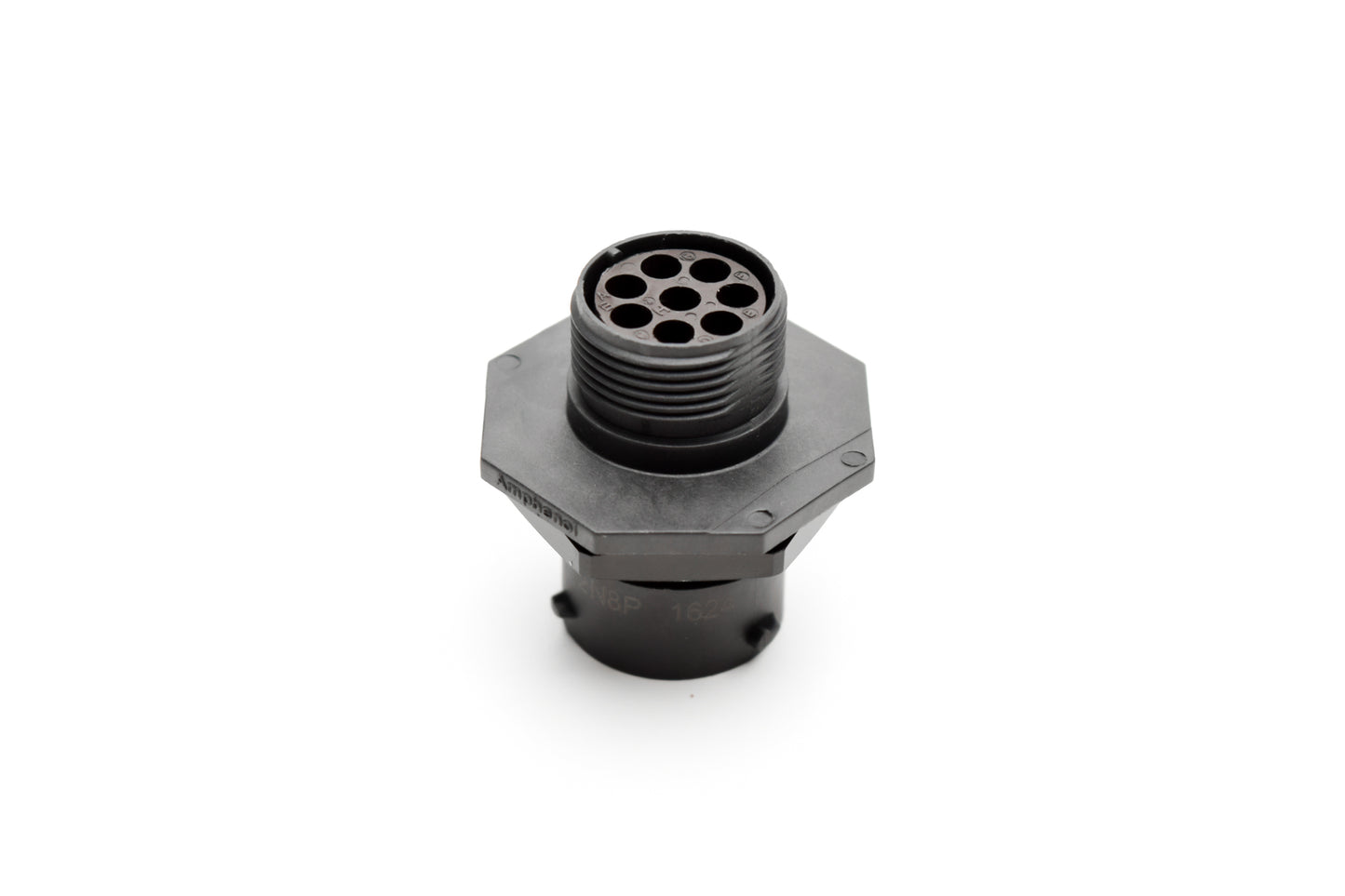 RTS712N8P03 Receptacle, Jam Nut, 8 Position, Male, Shell Size 12, with Silicone Seal. Comparable part no. UTS7128P