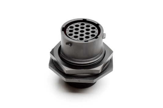 RTS714N19S03 Receptacle, Jam Nut, 19 Position, Female, Shell Size 14, with Silicone Seal. Comparable part no. UTS71419S