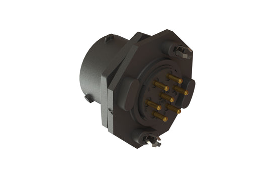 RTS714ND7S0332 Receptacle, Jam Nut, PCB Mounted, 7 Position, Female, Shell Size 14, Silicone Seal, with BoardLock. Comparable part no. UTS714D7S32