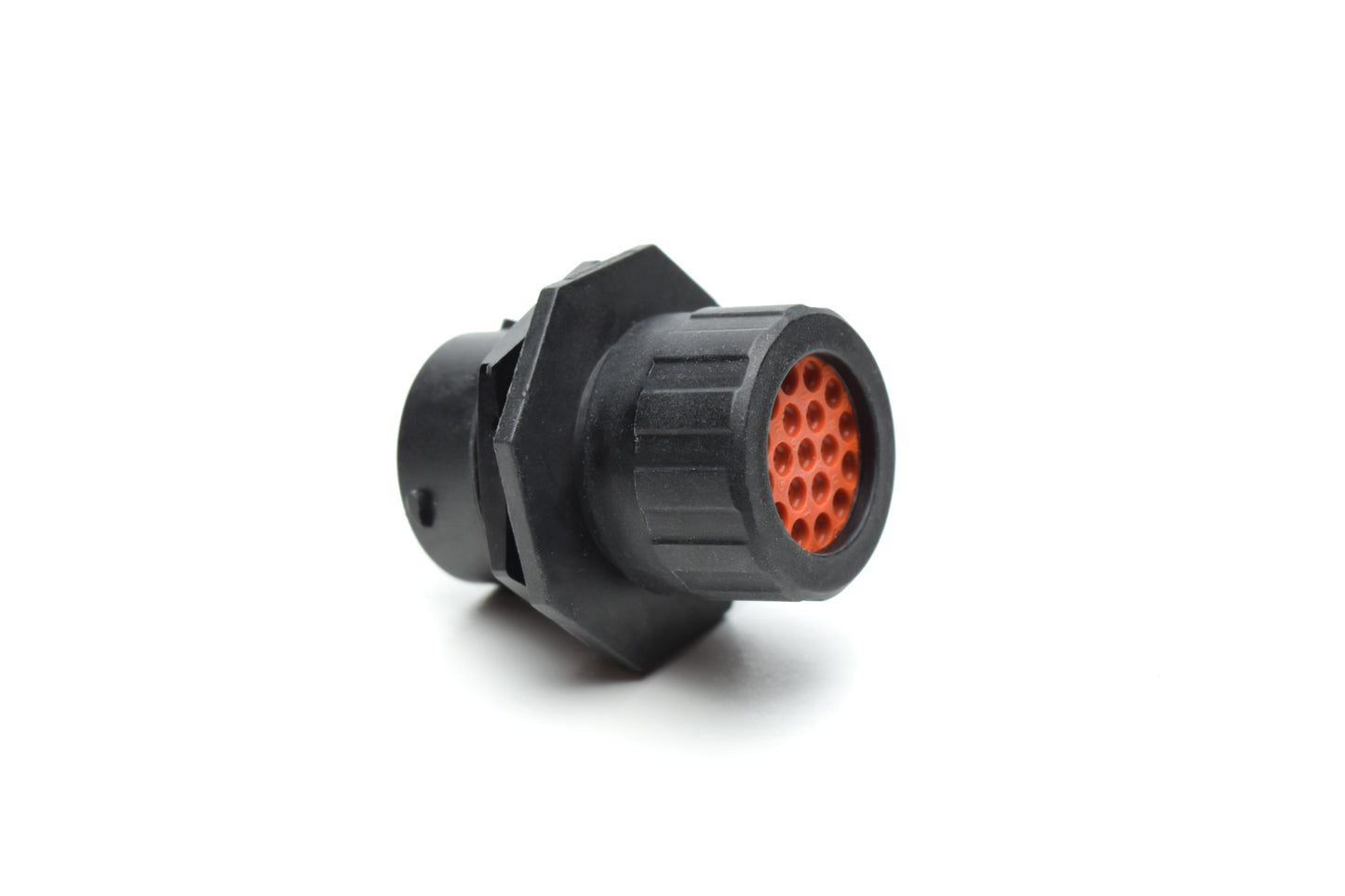 RTS716N19PHEC03 Receptacle, Jam Nut, 19 Position, Male, Shell Size 16, Silicone Seal, and End Cap with Individual Wire Sealing