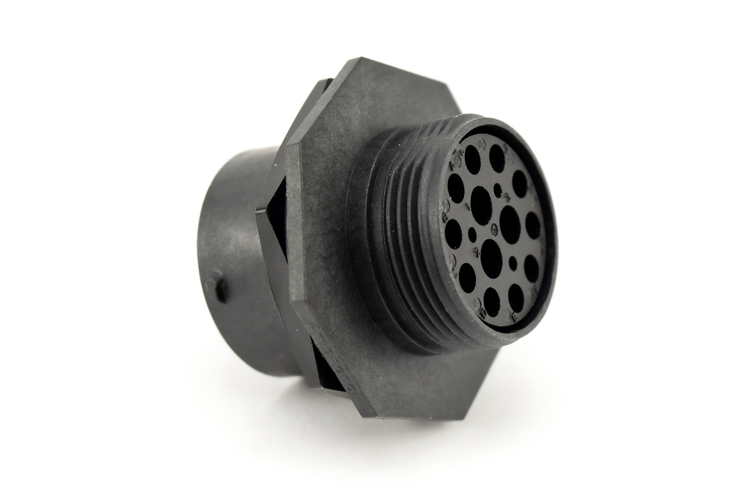 RTS718N103P03 Receptacle, Jam Nut, 13 (10+3 Coax) Position, Male, Shell Size 18, with Silicone Seal