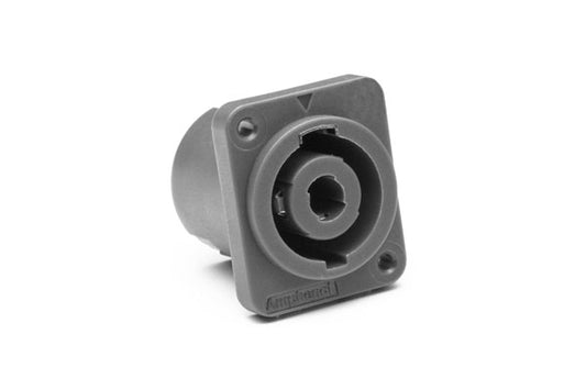 SP-4-MDVT-8 Loudspeaker ChassisMount, DType Flange, SelfTapping Holes, Vertical PCB, Grey Finish. Comparable part no: NL4MD-V-1