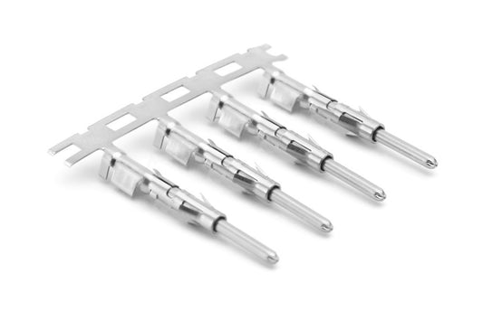 SP14M2N Pin Contact, Stamped, Size 16, Nickel, Wire Range 2.0-2.5mm², 16-14 AWG, with 3 Tangs