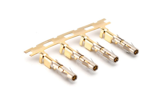 SS24M2G10 Socket Contact, Stamped, Size 16, Gold 10µ" over Nickel, Wire Range .14-.25mm², 26-24 AWG, with 3 Tangs